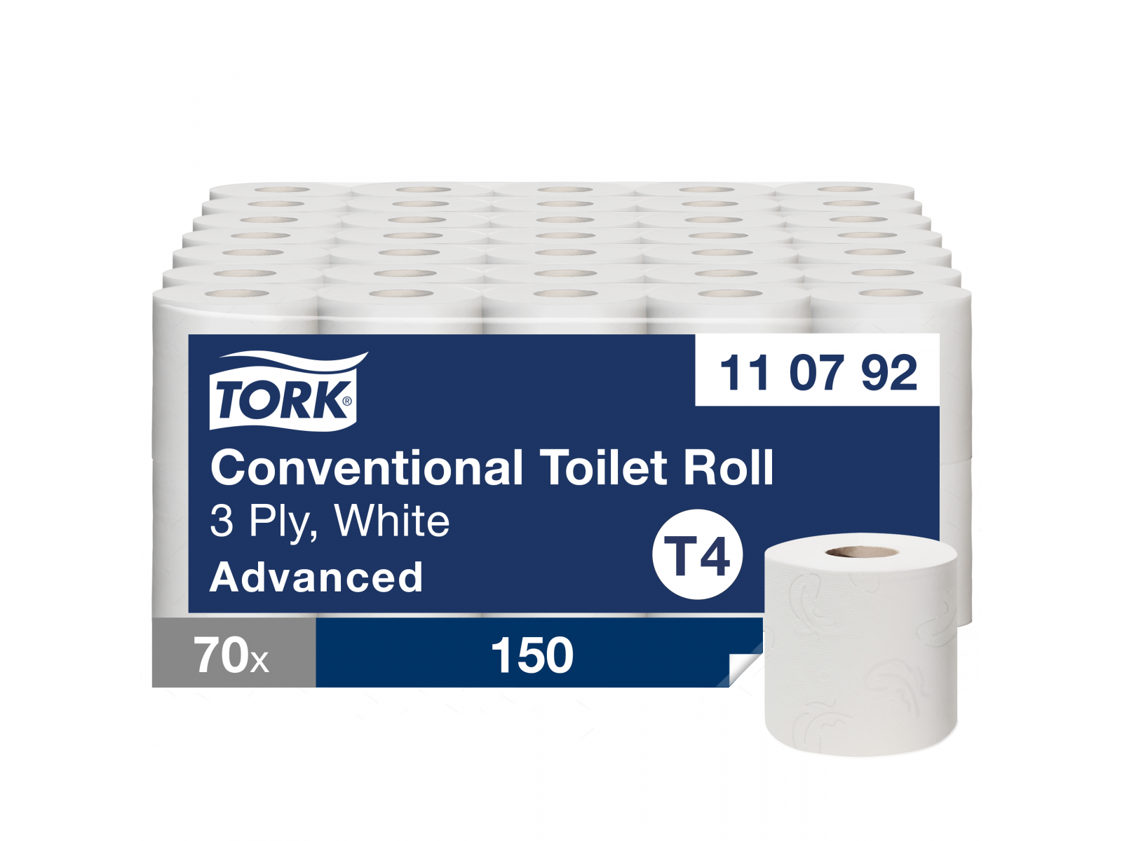 Papier toaletowy TORK 110792 ADVANCED T4 (70 rolek) 19,35m 3 warstwy